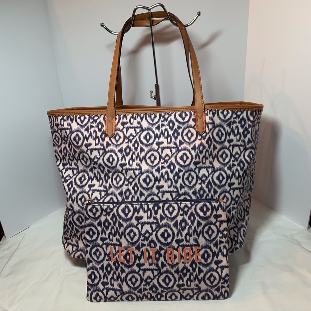 Stella & Dot Bicycle Tote—Bicycle Ikat
